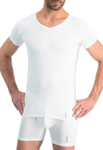 Afbeelding in Gallery-weergave laden, NOSHIRT dry - regular V - wit