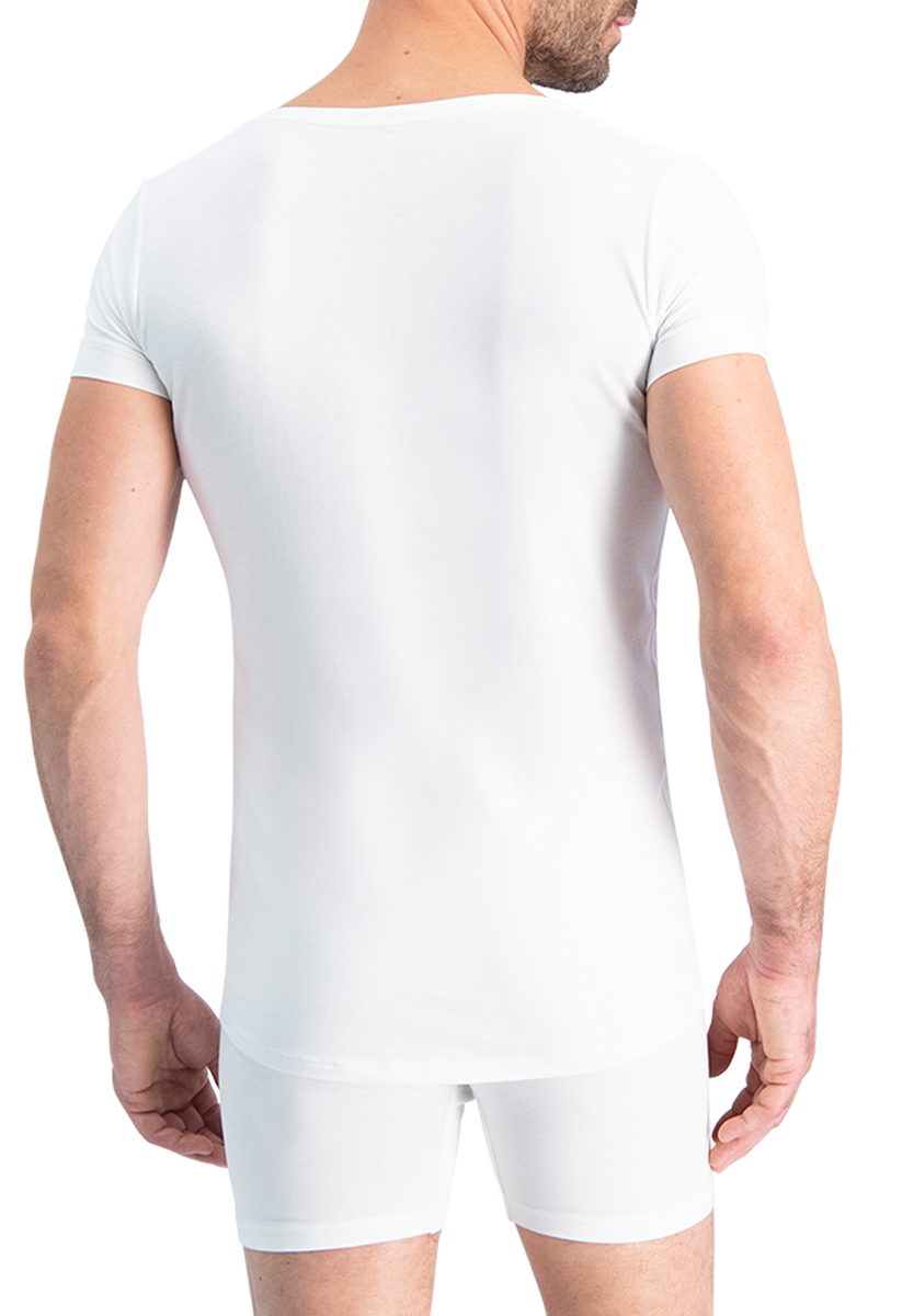 FINN Business onderhemd voor heren met korte mouwen en ronde hals - Ondershirt voor mannen van origineel Lenzing® Modal materiaal - Het perfecte