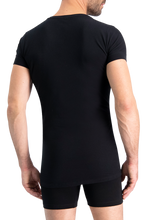 Afbeelding in Gallery-weergave laden, NOSHIRT original - deep V - zwart - achterkant